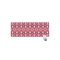 Pink Aztec Geometric Pattern Print Extended Mouse Pad