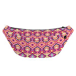 Pink Aztec Geometric Pattern Print Fanny Pack