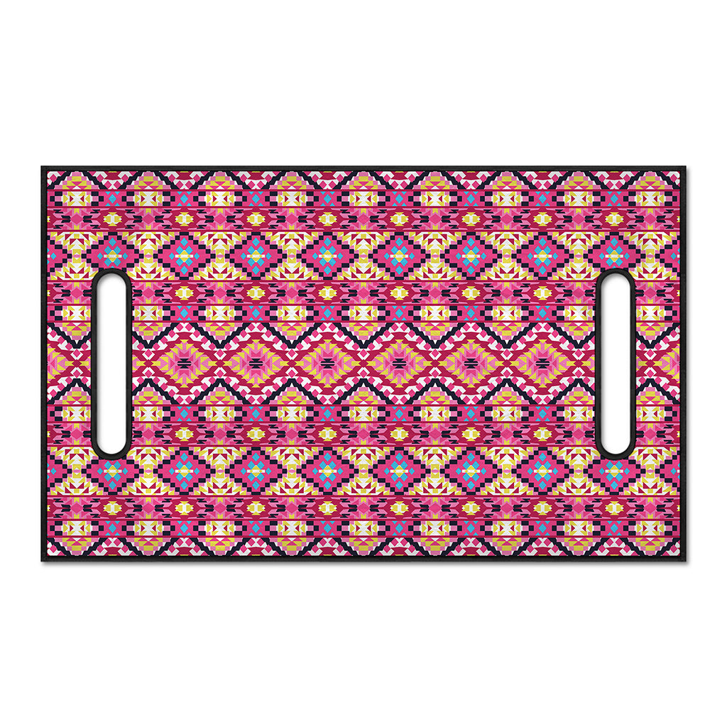 Pink Aztec Geometric Pattern Print Golf Cart Seat Cover