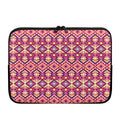 Pink Aztec Geometric Pattern Print Laptop Sleeve