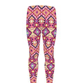 Pink Aztec Geometric Pattern Print Men's Leggings