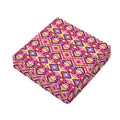 Pink Aztec Geometric Pattern Print Outdoor Seat Cushion Cover