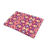 Pink Aztec Geometric Pattern Print Pet Cooling Mat Cover