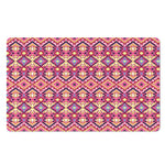 Pink Aztec Geometric Pattern Print Polyester Doormat