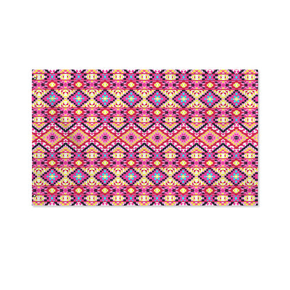 Pink Aztec Geometric Pattern Print Polyester Flag