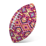 Pink Aztec Geometric Pattern Print Rugby Ball