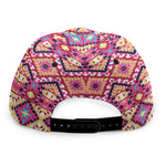 Pink Aztec Geometric Pattern Print Snapback Cap