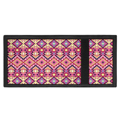 Pink Aztec Geometric Pattern Print Trifold Wallet