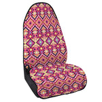 Pink Aztec Geometric Pattern Print Waterproof Car Seat Cover