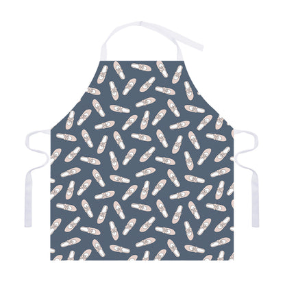 Pink Ballet Shoes Pattern Print Adjustable Apron