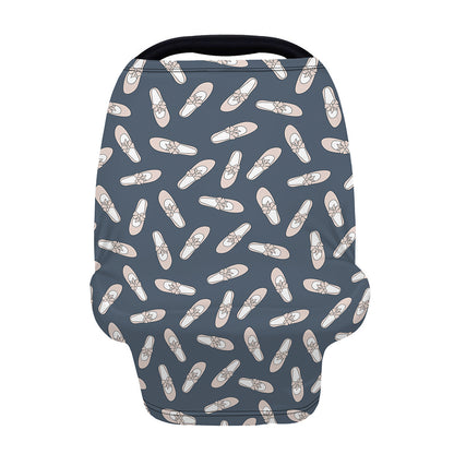 Pink Ballet Shoes Pattern Print Baby Seat Cover