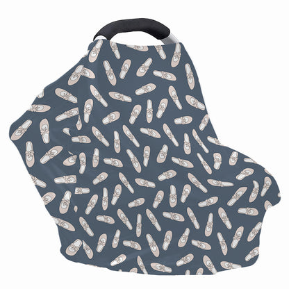 Pink Ballet Shoes Pattern Print Baby Seat Cover