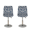 Pink Ballet Shoes Pattern Print Bar Stool Covers