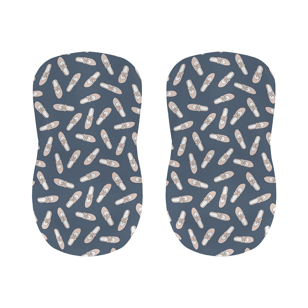 Pink Ballet Shoes Pattern Print Bar Stool Covers