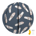 Pink Ballet Shoes Pattern Print Basketball