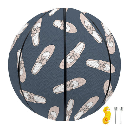 Pink Ballet Shoes Pattern Print Basketball