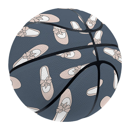 Pink Ballet Shoes Pattern Print Basketball