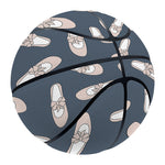 Pink Ballet Shoes Pattern Print Basketball
