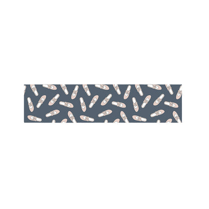 Pink Ballet Shoes Pattern Print Bed Runner