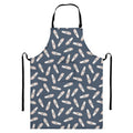 Pink Ballet Shoes Pattern Print Bib Apron With Pocket