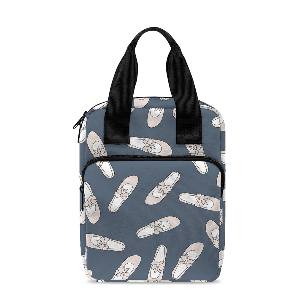 Pink Ballet Shoes Pattern Print Bible Tote Bag