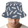 Pink Ballet Shoes Pattern Print Bucket Hat