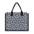 Pink Ballet Shoes Pattern Print Canvas Tote Bag
