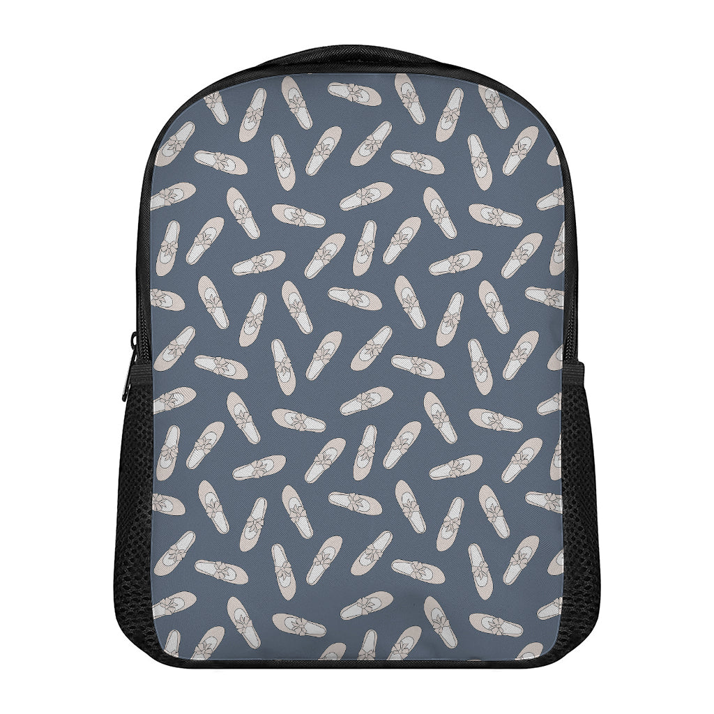 Pink Ballet Shoes Pattern Print Casual Backpack