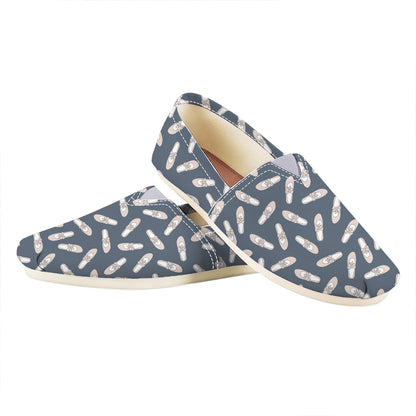 Pink Ballet Shoes Pattern Print Casual Shoes