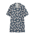 Pink Ballet Shoes Pattern Print Cotton Hawaiian Shirt