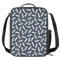 Pink Ballet Shoes Pattern Print Crossbody Lunch Bag