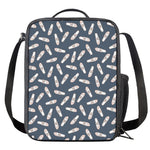 Pink Ballet Shoes Pattern Print Crossbody Lunch Bag