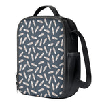 Pink Ballet Shoes Pattern Print Crossbody Lunch Bag