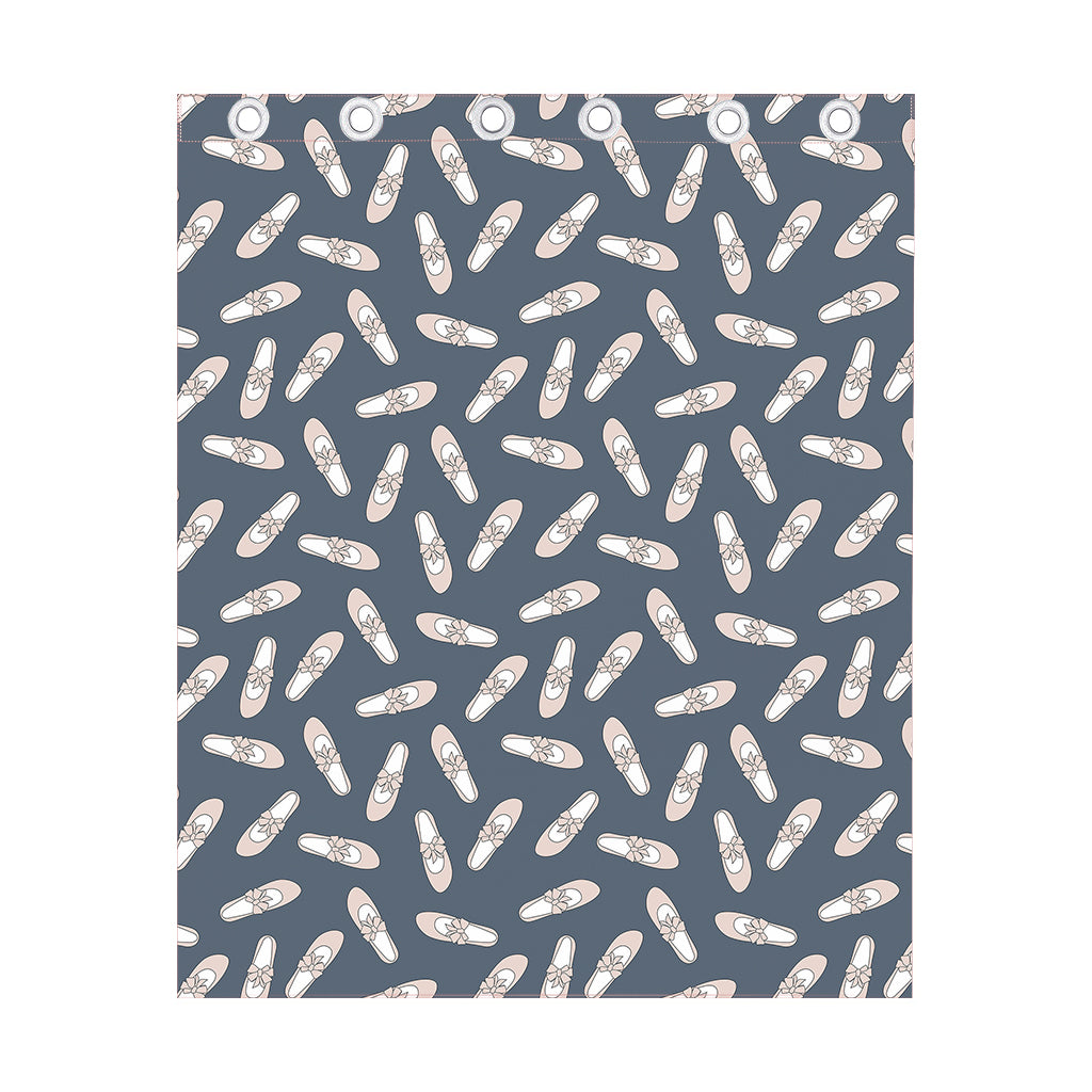 Pink Ballet Shoes Pattern Print Curtain