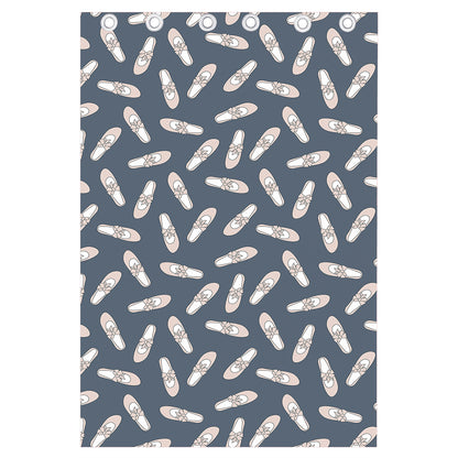 Pink Ballet Shoes Pattern Print Curtain
