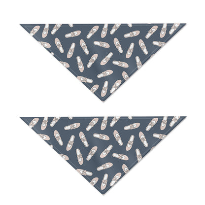 Pink Ballet Shoes Pattern Print Dog Bandana