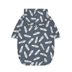 Pink Ballet Shoes Pattern Print Dog Zip Up Hoodie