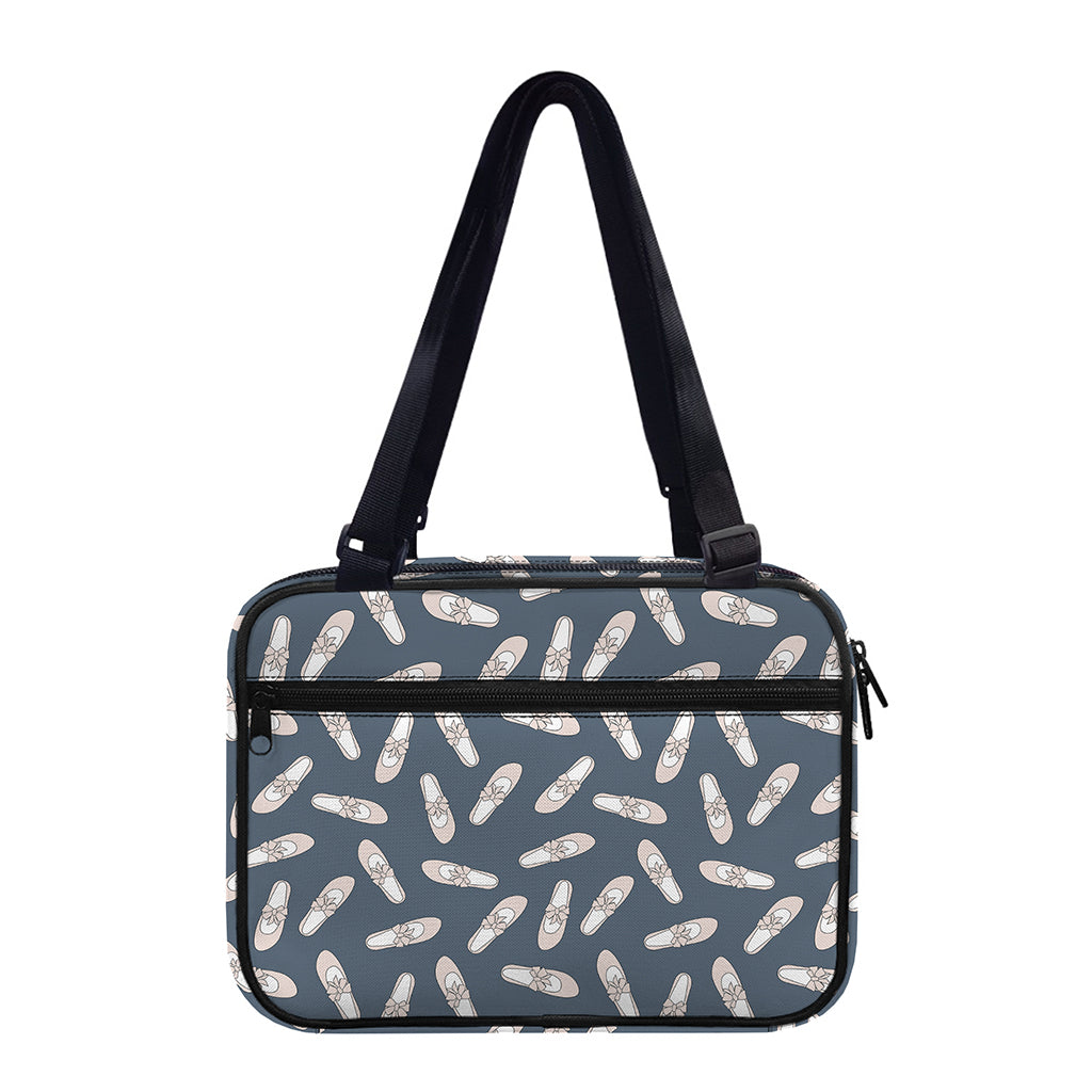 Pink Ballet Shoes Pattern Print Double Strap Bible Bag