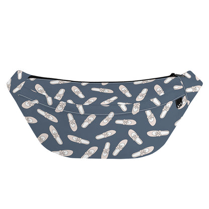 Pink Ballet Shoes Pattern Print Fanny Pack
