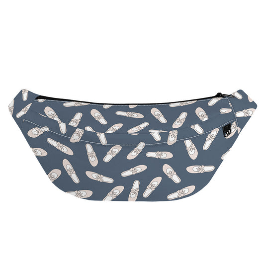 Pink Ballet Shoes Pattern Print Fanny Pack