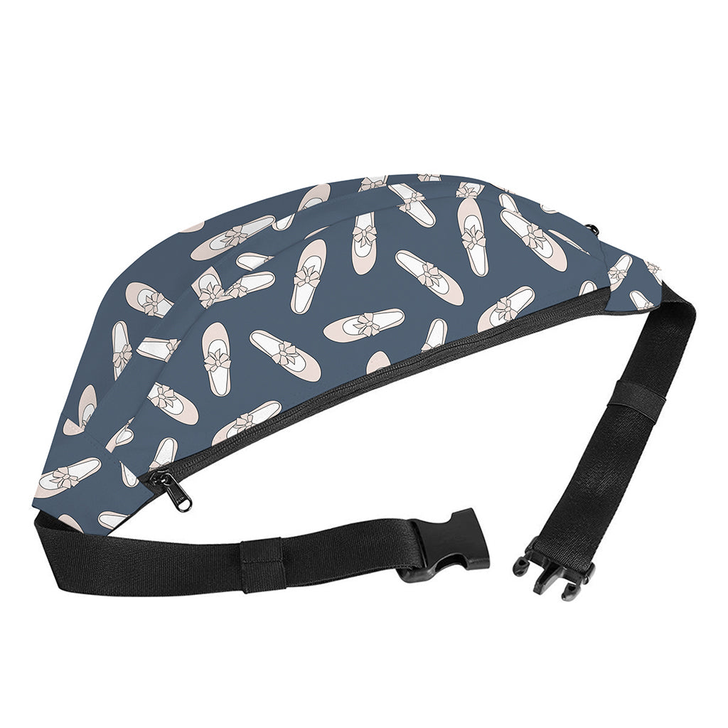Pink Ballet Shoes Pattern Print Fanny Pack