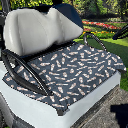 Pink Ballet Shoes Pattern Print Golf Cart Seat Cover