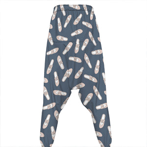 Pink Ballet Shoes Pattern Print Hammer Pants