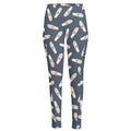 Pink Ballet Shoes Pattern Print High-Waisted Pocket Leggings