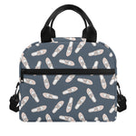 Pink Ballet Shoes Pattern Print Insulated Lunch Bag