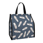 Pink Ballet Shoes Pattern Print Insulated Lunch Tote