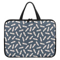 Pink Ballet Shoes Pattern Print Laptop Sleeve With Handle