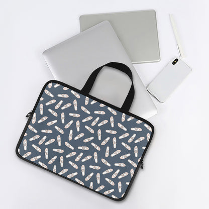 Pink Ballet Shoes Pattern Print Laptop Sleeve With Handle