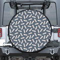 Pink Ballet Shoes Pattern Print Leather Spare Tire Cover