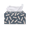 Pink Ballet Shoes Pattern Print Leather Tissue Box Cover